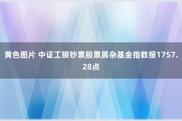 黄色图片 中证工银钞票股票羼杂基金指数报1757.28点