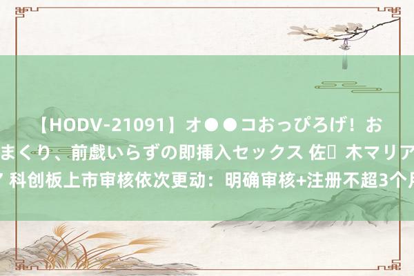 【HODV-21091】オ●●コおっぴろげ！お姉ちゃん 四六時中濡れまくり、前戯いらずの即挿入セックス 佐々木マリア 科创板上市审核依次更动：明确审核+注册不超3个月，财报有用期延迟3个月